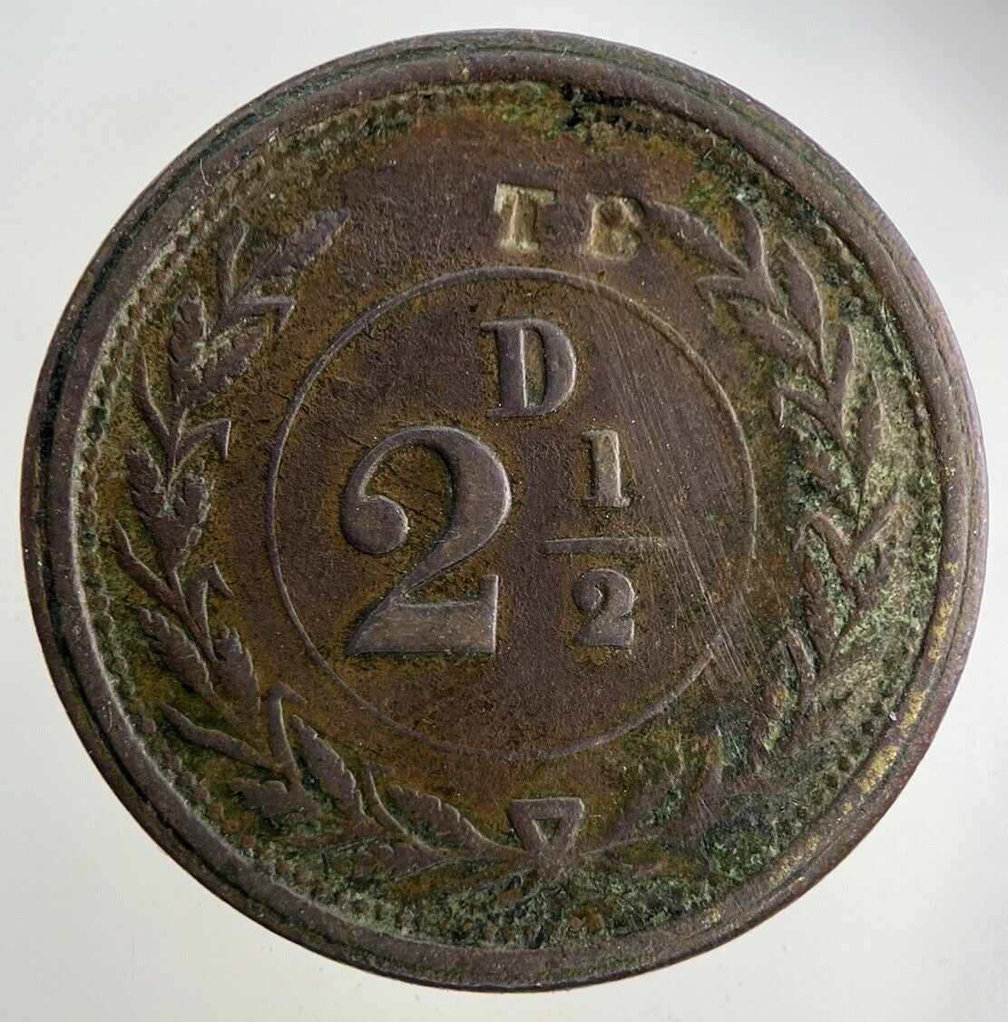 British G Lerwill Clifton Inn 2 1/2 D Token Coin | Fine Collectable Grade
