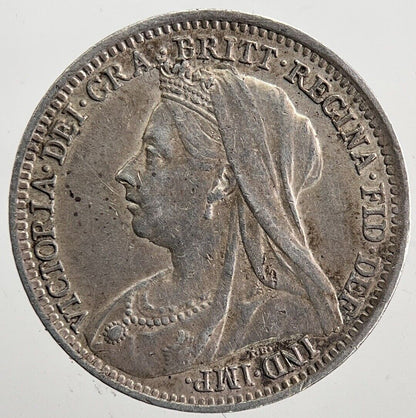 1899 Victoria Threepence Silver Coin | Very High Grade | a5999