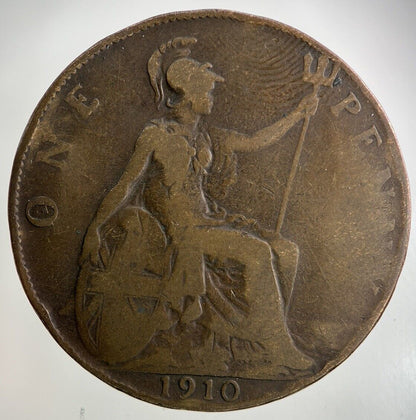 1910 Edward VII One Penny Coin | Collectable Grade