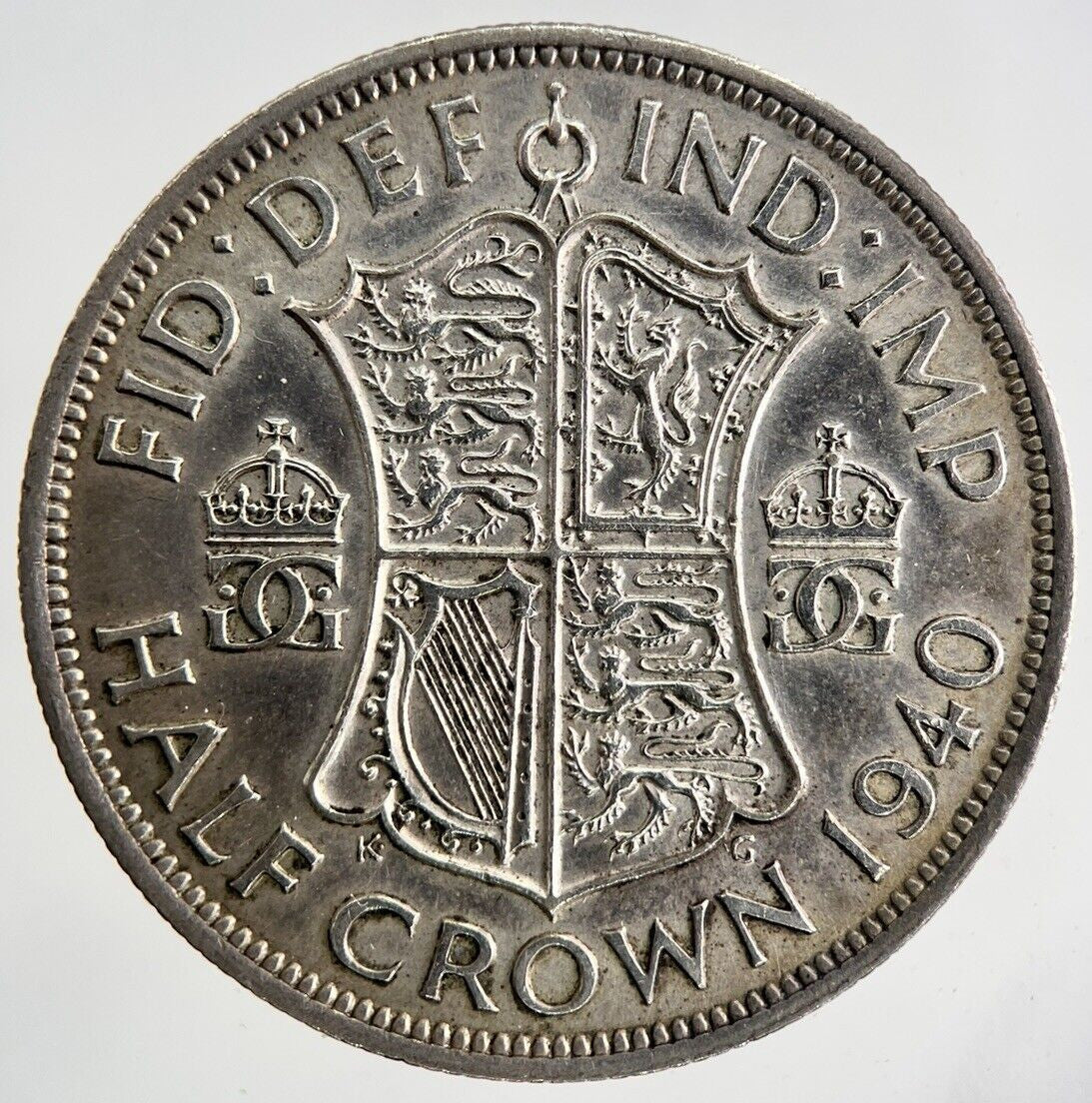 1940 George VI Half - Crown Silver Coin | Very High Grade