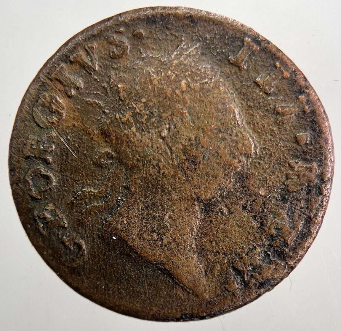 1766 Irish Hibernia Half - Penny Coin | Collectable Grade | a5696