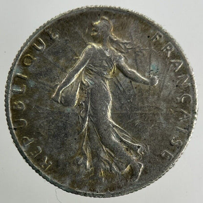 1917 France 50 Centimes Silver Coin | Fine Collectable Grade