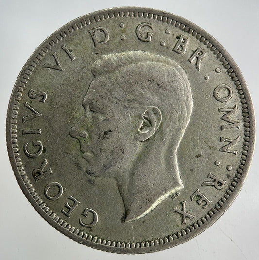 1942 George VI Half - Crown Silver Coin | Fine Collectable Grade