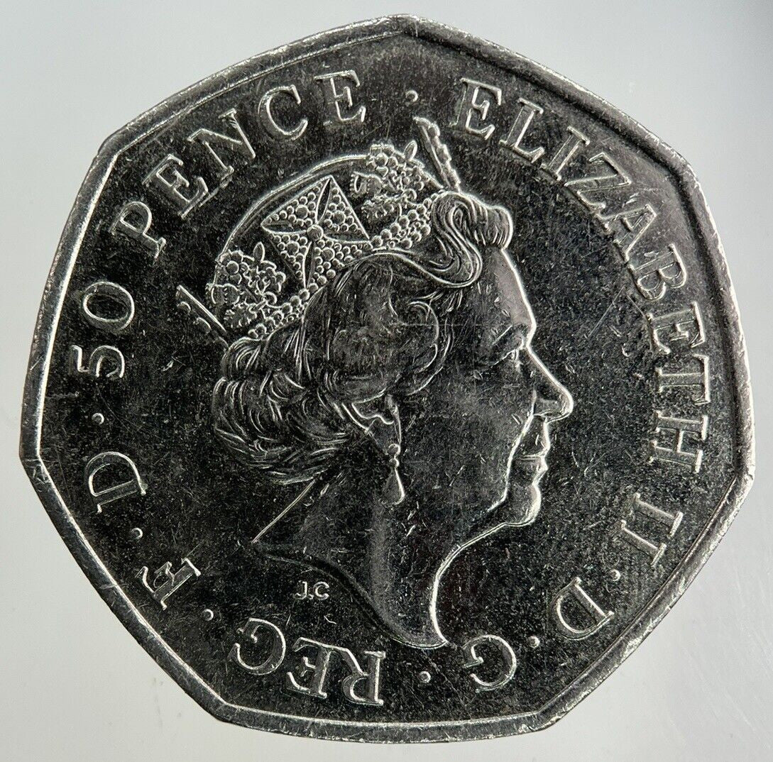 2016 Elizabeth II 2nd Hastings 50p Fifty - Pence Coin | Collectable Grade