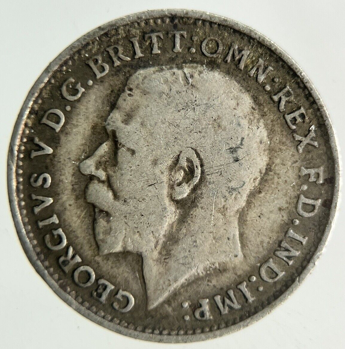 1917 George V Threepence Silver Coin | Fine Collectable Grade