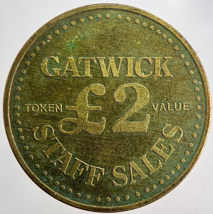 Gatwick Airport £2 Staff Sales Token Coin | Very High Grade | a6216