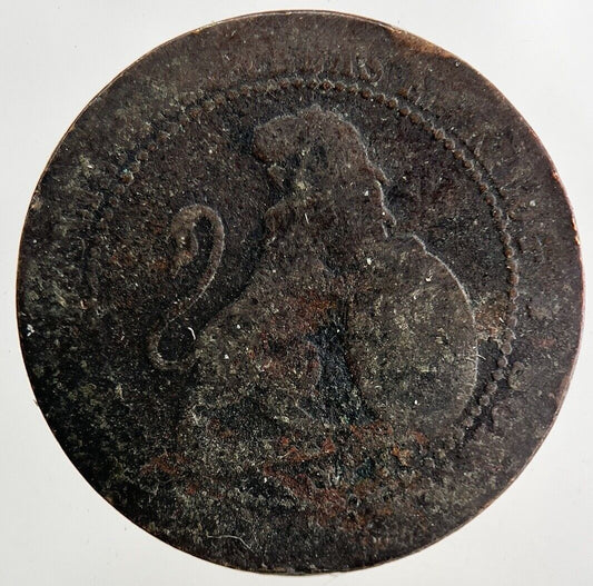1870 Spain 5 Centimos Coin | Fair Grade