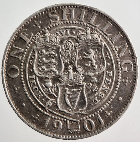 1901 Victoria One Shilling Silver Coin | Very High Grade