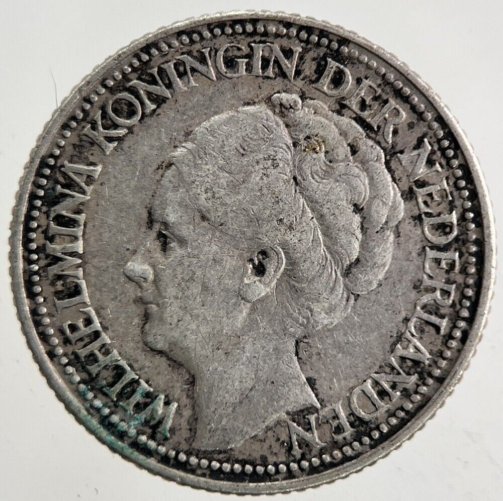 1941 Netherlands 25 Cents Silver Coin | Fine Collectable Grade