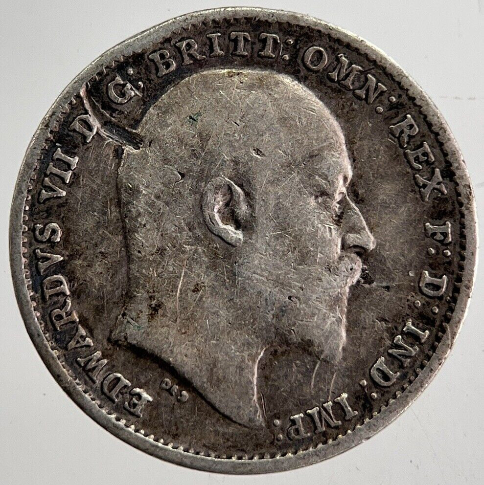1902 Edward VII Threepence Silver Coin | Collectable Grade | a8712
