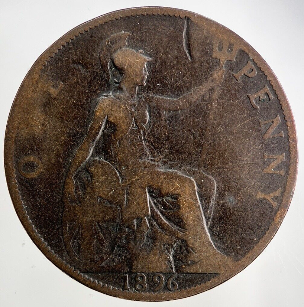 1896 Victoria One Penny Coin | Collectable Grade