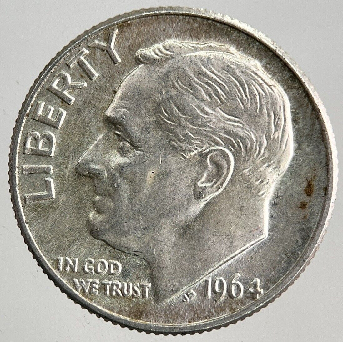 1964 - D US USA Roosevelt One Dime Silver Coin | Very High Grade