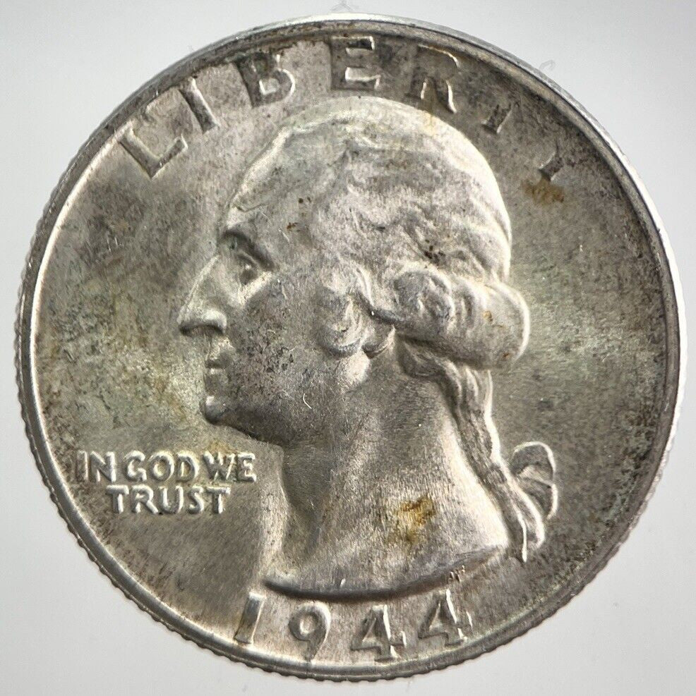 1944 - S US USA Quarter Dollar Silver Coin | Very High Grade