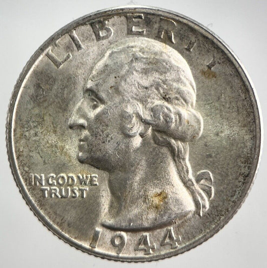 1944 - S US USA Quarter Dollar Silver Coin | Very High Grade