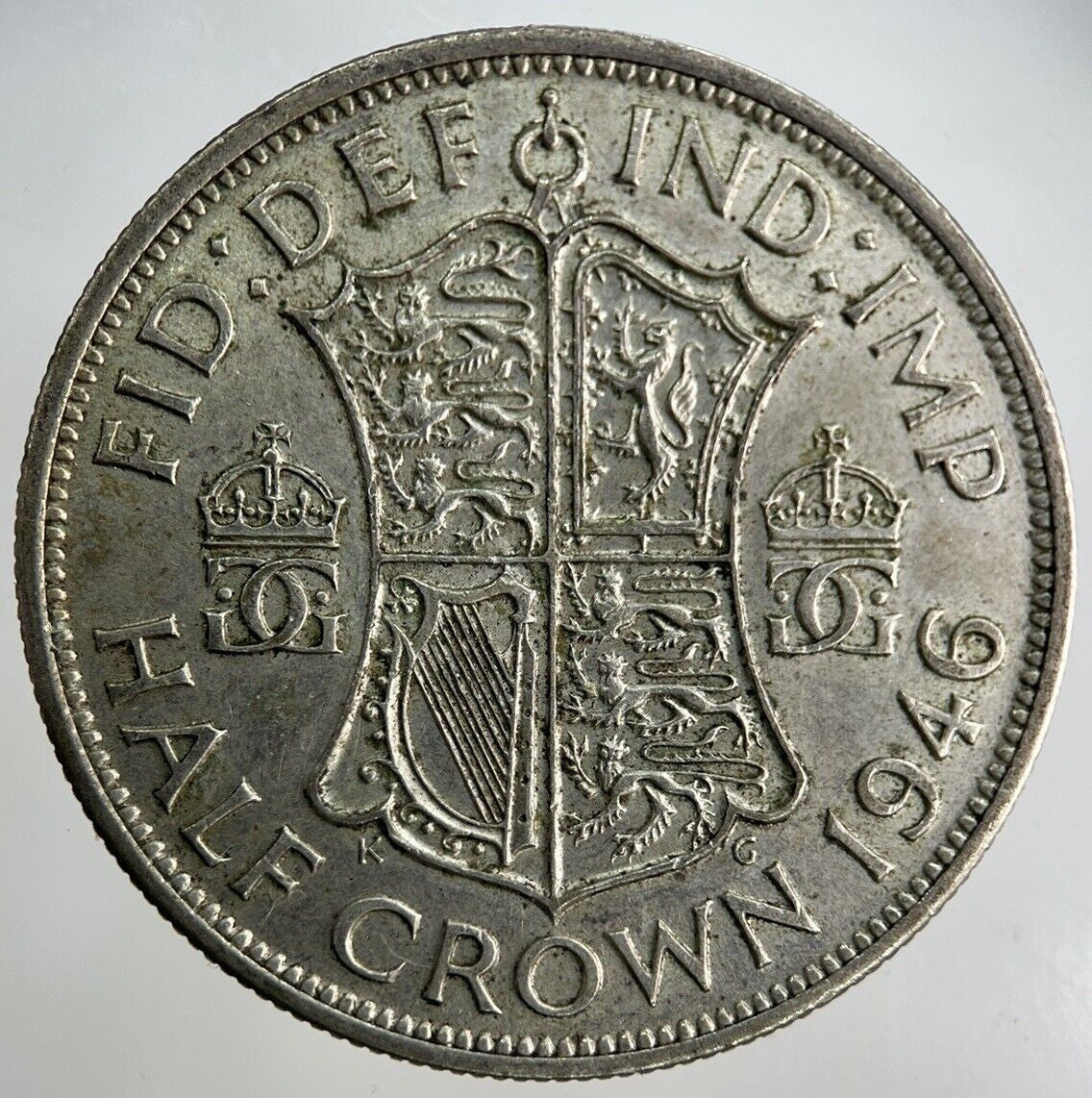 1946 George VI Half - Crown Silver Coin | Fine Collectable Grade