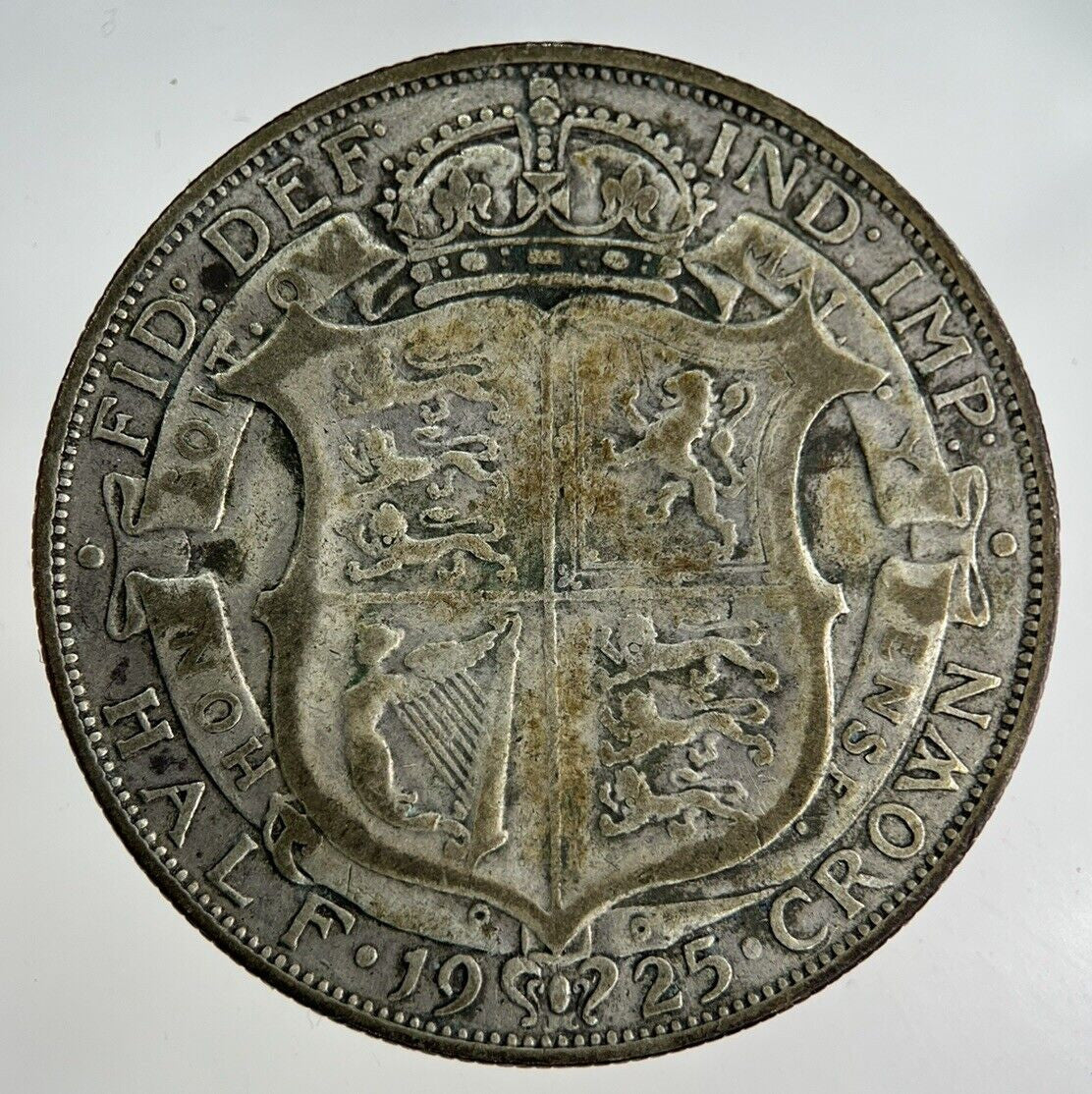 1925 George V Half - Crown Silver Coin | Fine Collectable Grade