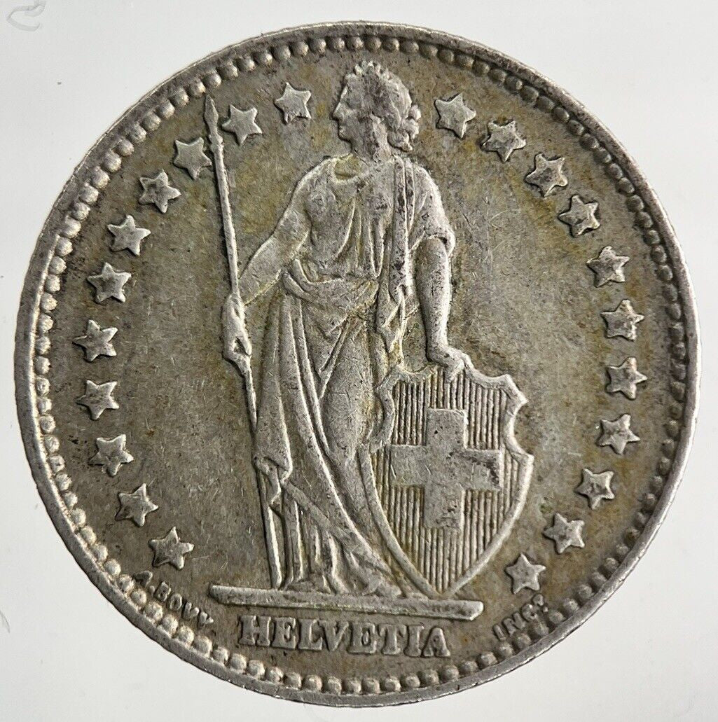 1963 Switzerland Swiss 1 Franc Silver Coin | Fine Collectable Grade