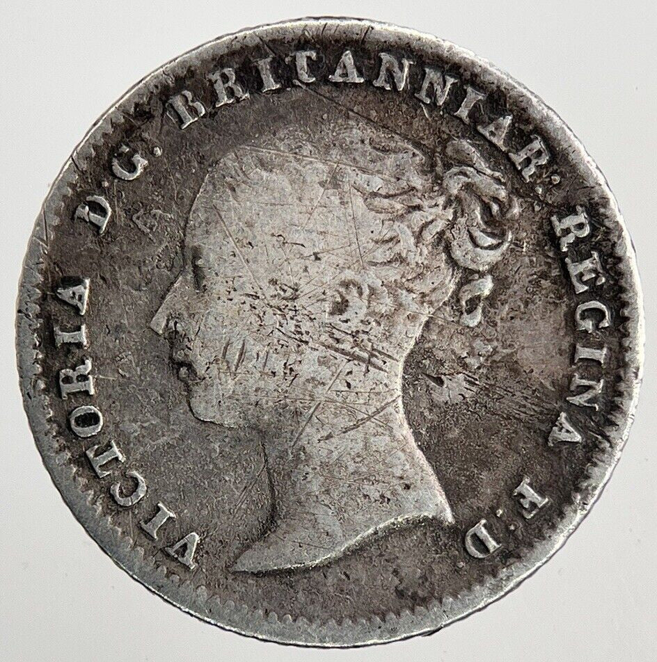 1840 Victoria Groat Four-Pence Silver Coin | Fine Collectable Grade | a6761
