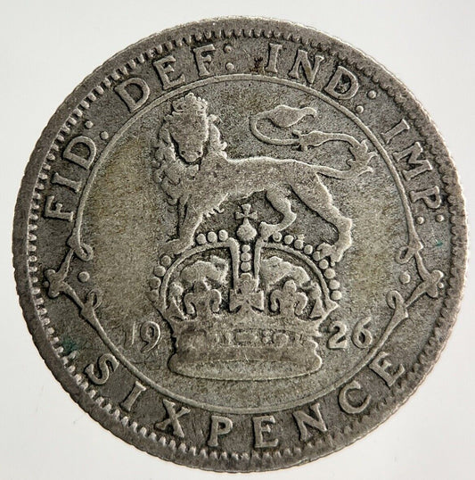 1926 George V Sixpence Silver Coin | Collectable Grade