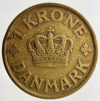 1926 Denmark 1 Krone Coin | Fine Collectable Grade