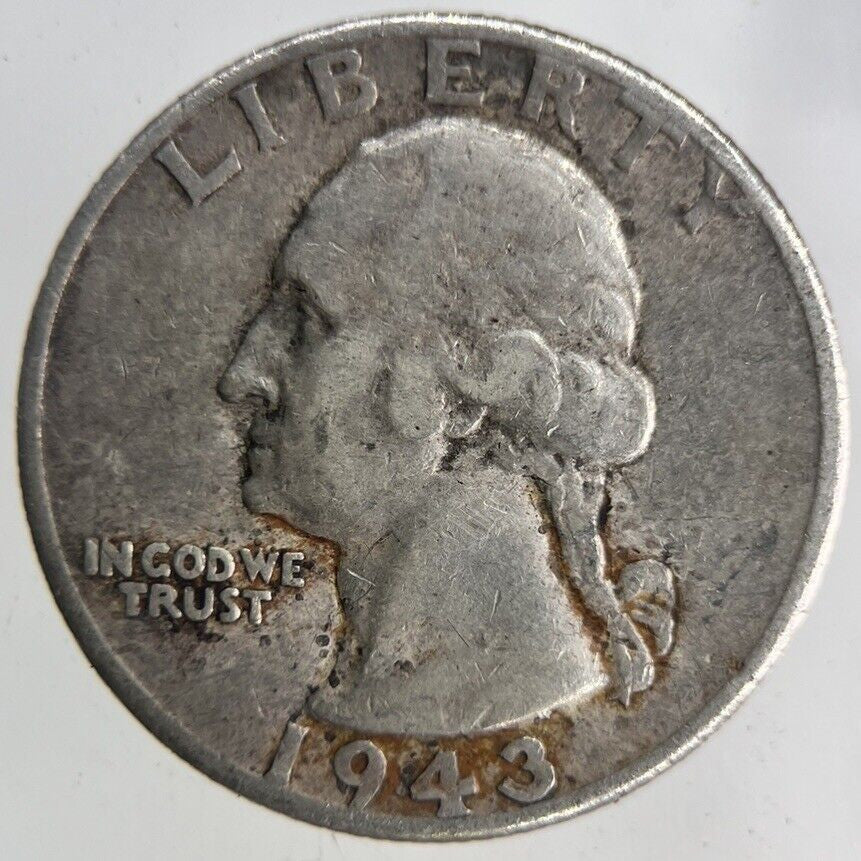 1943 US USA Quarter Silver Coin | Fine Collectable Grade