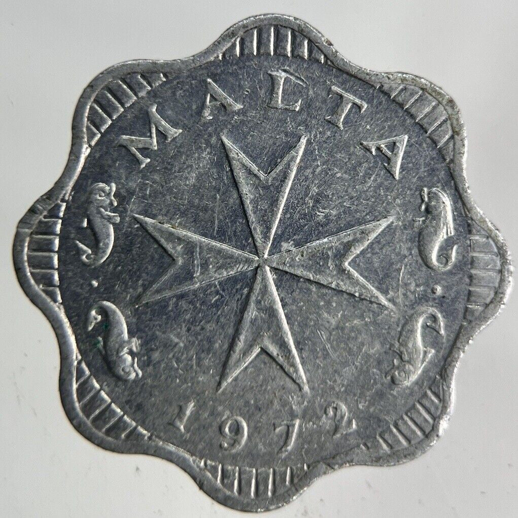 1972 Malta 2 Mils Coin | Fine Collectable Grade