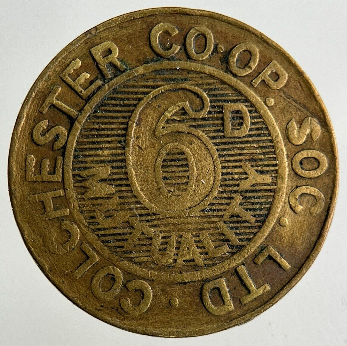 British Colchester Co - Op 6D Token Coin | Collectable Grade