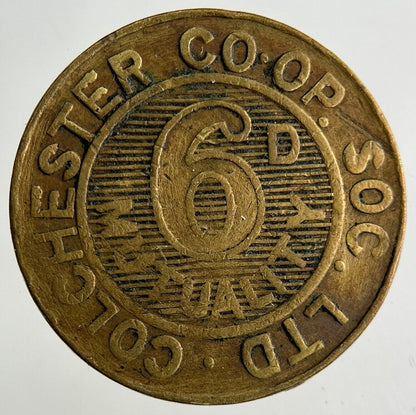 British Colchester Co - Op 6D Token Coin | Collectable Grade
