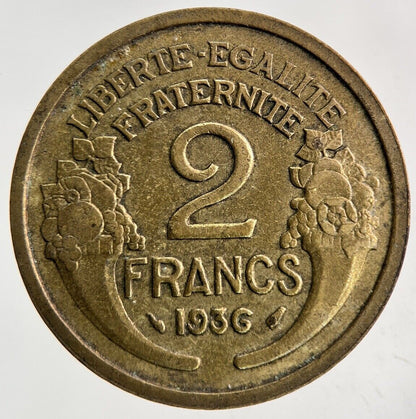 1936 France 2 Francs Coin | Fine Collectable Grade