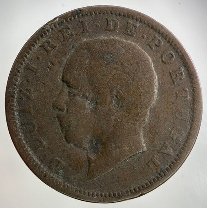 1884 Portugal XX 20 Reis Coin | Collectable Grade