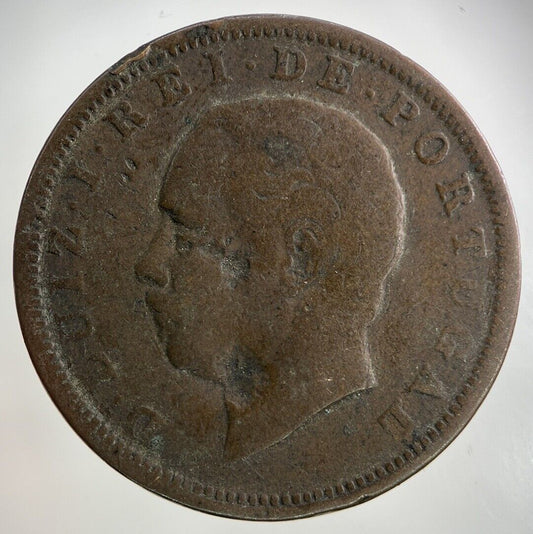 1884 Portugal XX 20 Reis Coin | Collectable Grade