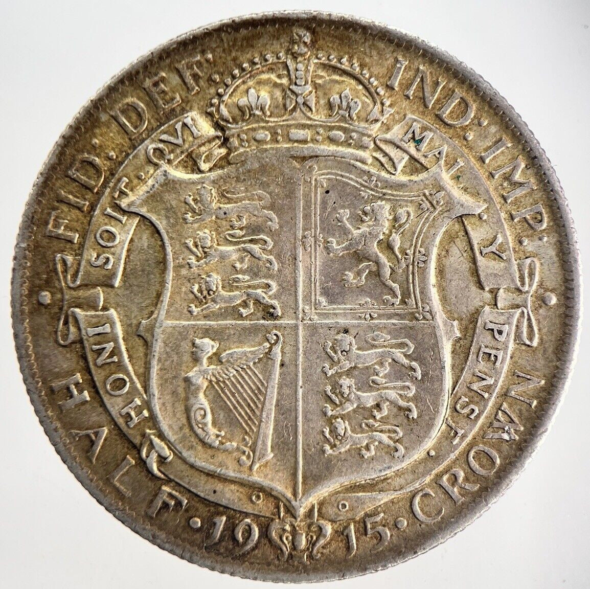 1915 George V Half - Crown Silver Coin | Very High Grade | a9871