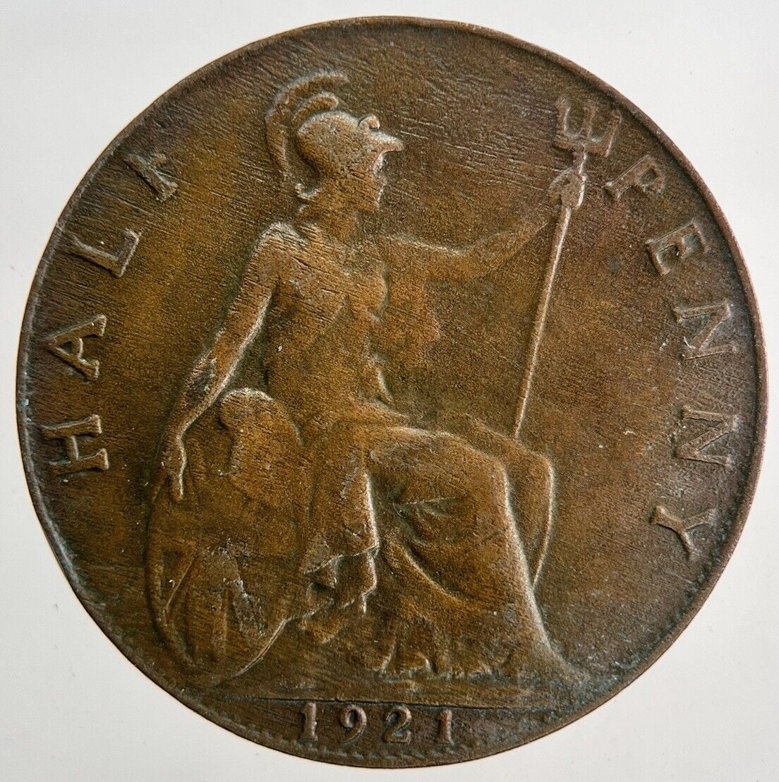 1921 George V Half - Penny Coin | Fine Collectable Grade