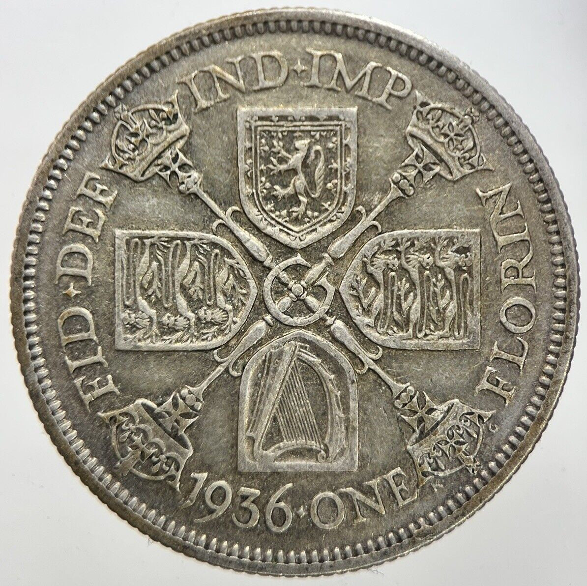 1936 George V Florin Silver Coin | Fine Collectable Grade | a7275