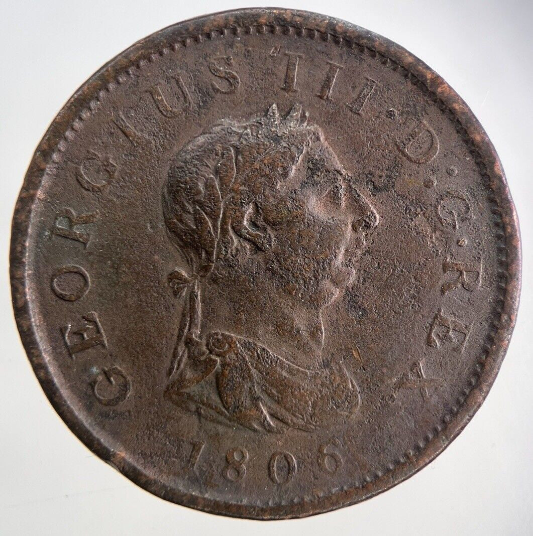 1806 George III 3rd One Penny Coin | Fine Collectable Grade