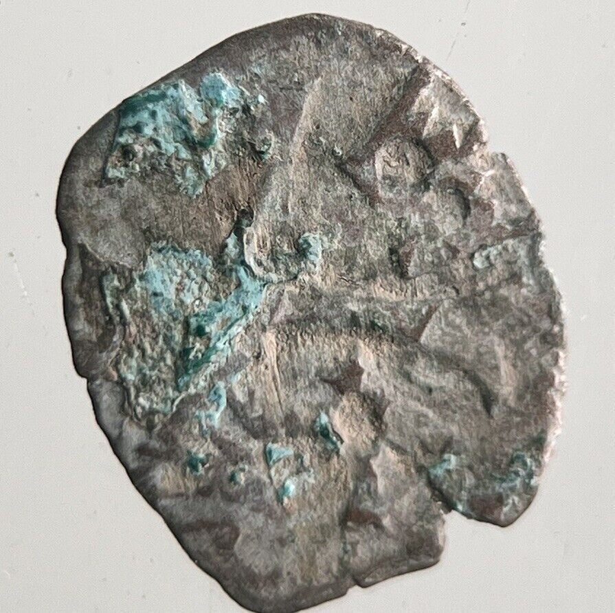 Old Medieval Crusades Hammered Cross Silver Coin | Collectable Grade | a4407