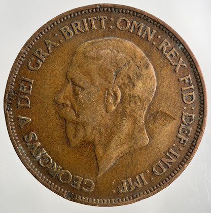 1928 George V One Penny Coin | Fine Collectable Grade