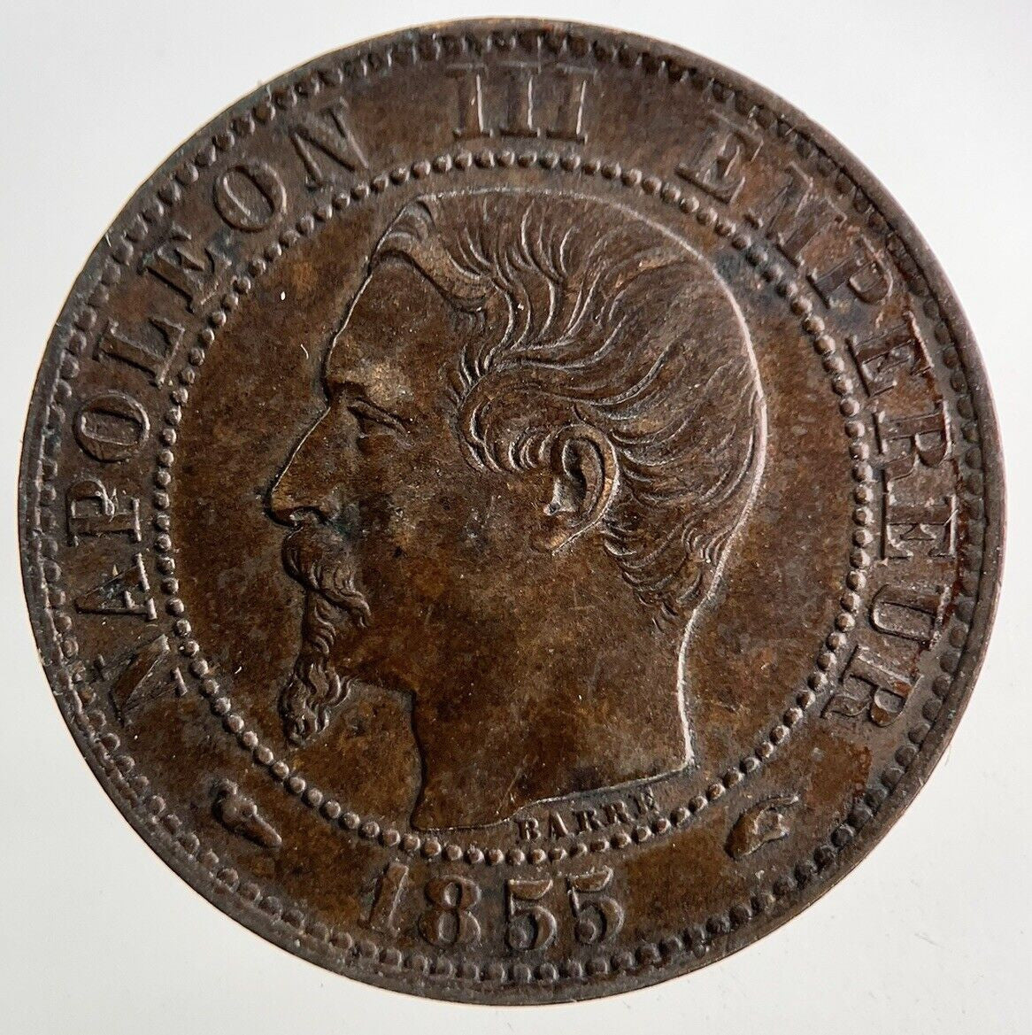 1855 France 5 Centimes Coin | Very High Grade