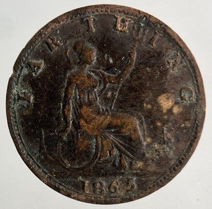 1865 Victoria Farthing Coin | Fine Collectable Grade | a5262