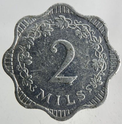 1972 Malta 2 Mils Coin | Fine Collectable Grade