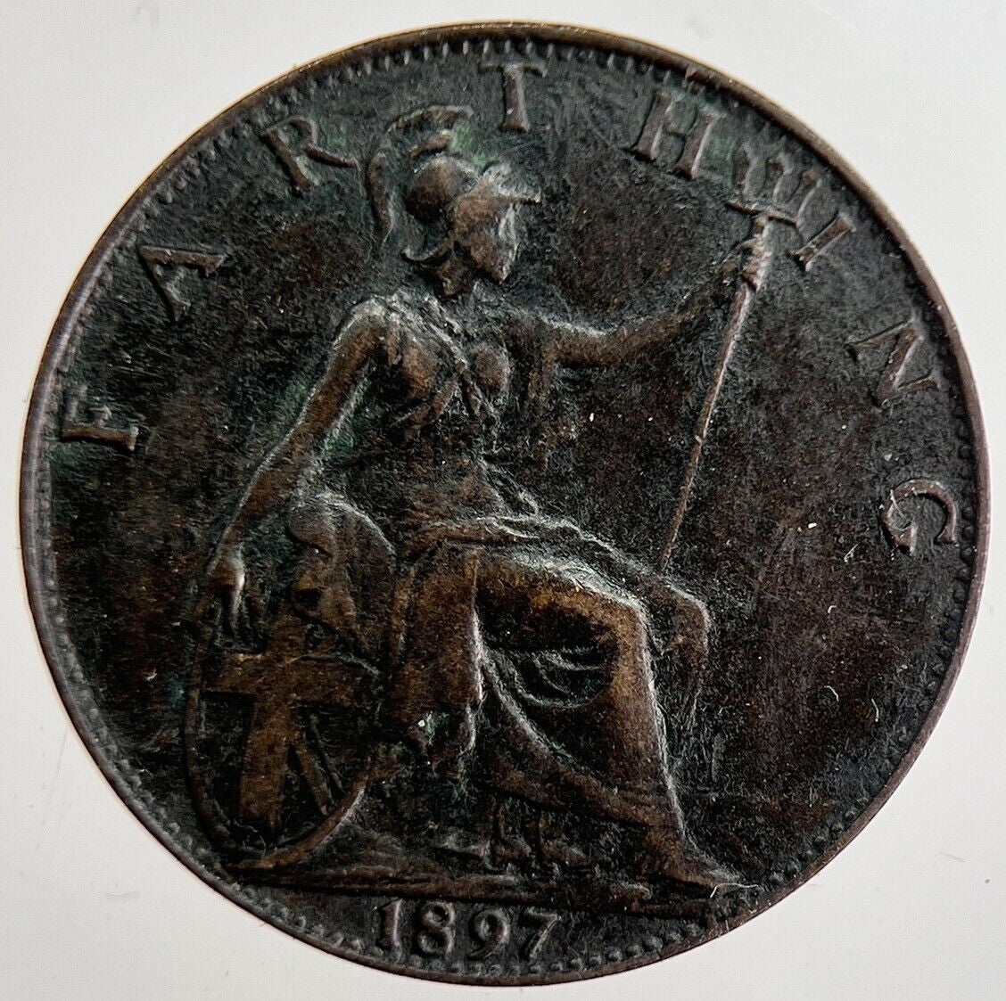 1897 Victoria Farthing Coin | Fine Collectable Grade | a8893
