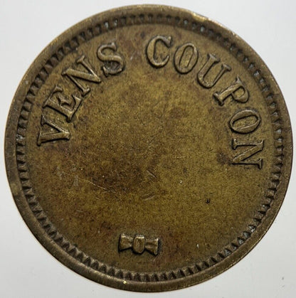 USA Candy Machine Circa - 1920 Vens Coupon Token Coin | Collectable Grade a7309