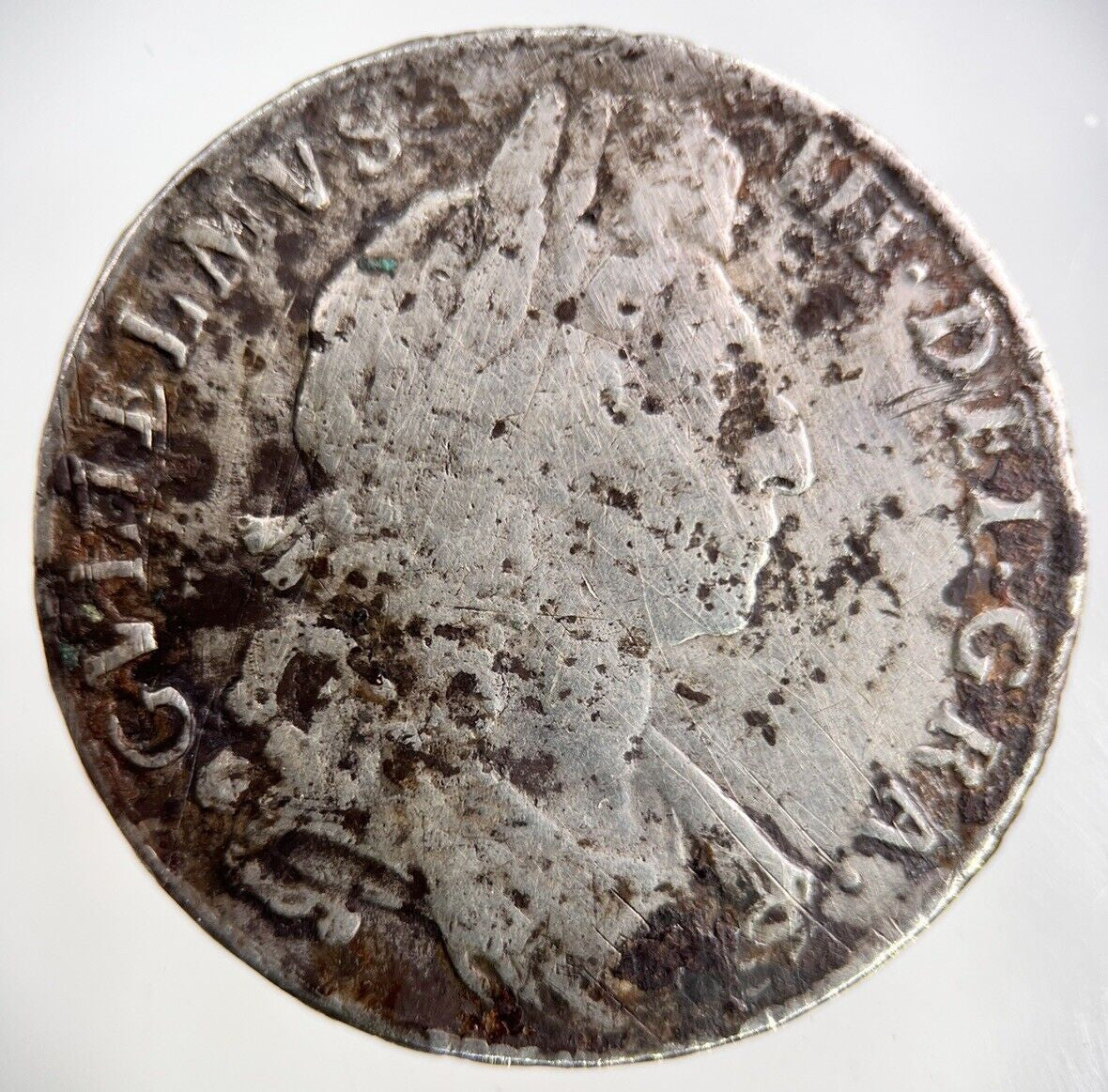 1697 William III 3rd Half - Crown Silver Coin | Fine Collectable Grade