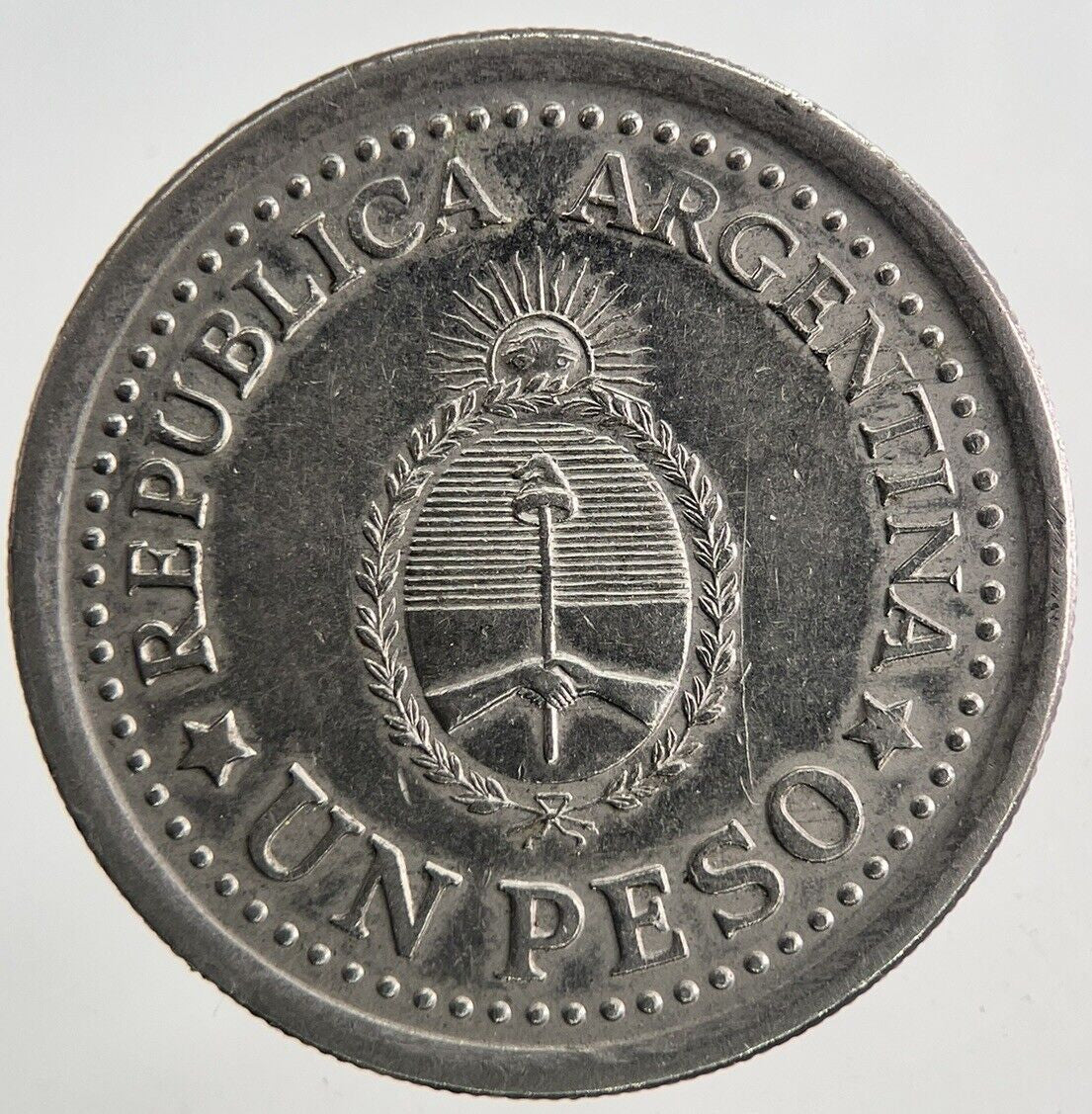 1960 Argentina Un 1 Peso Coin | Very High Grade | a6582
