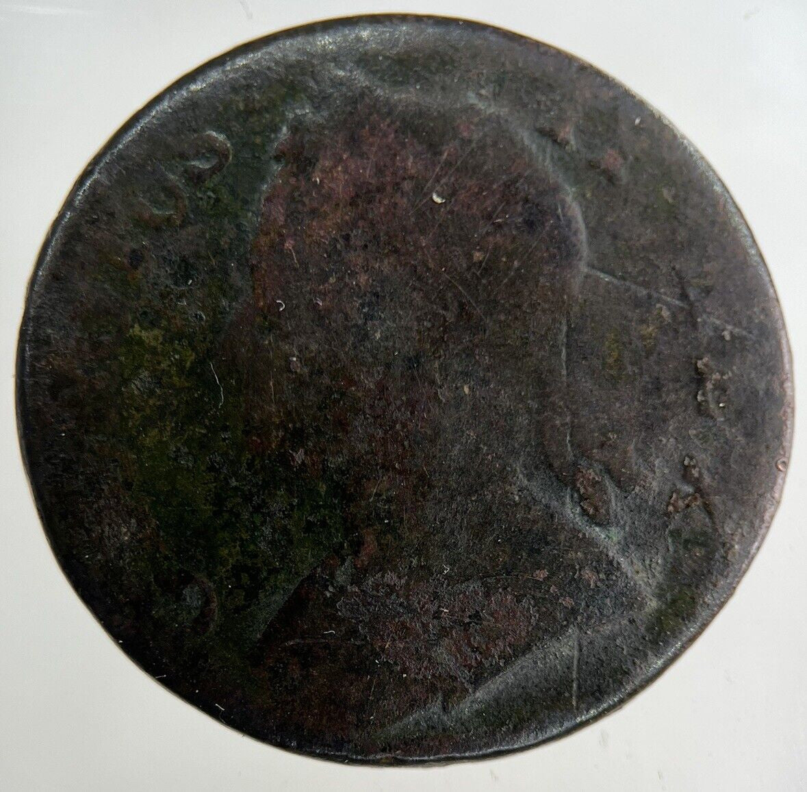 British George II 2nd Half - Penny Coin | Fair Grade
