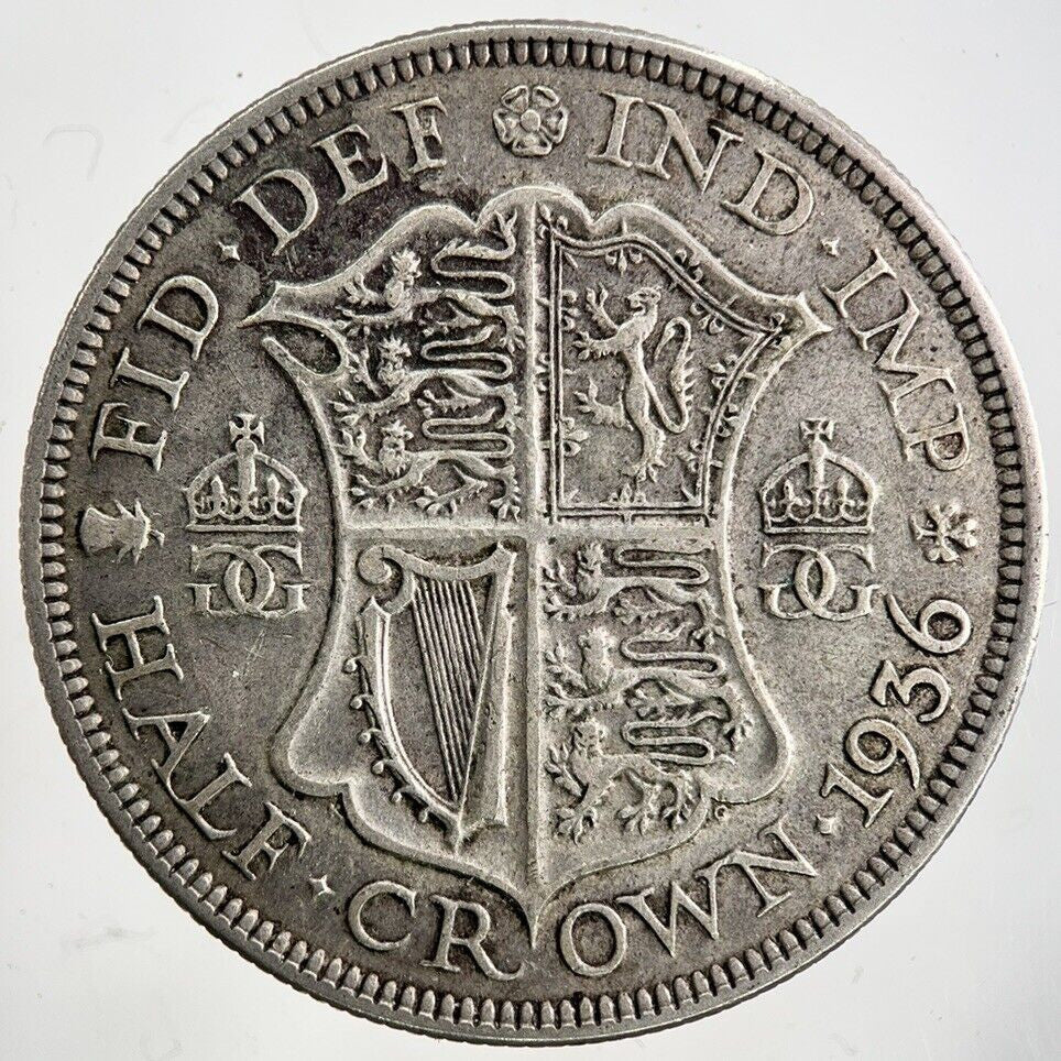 1936 George V Half - Crown Silver Coin | Fine Collectable Grade