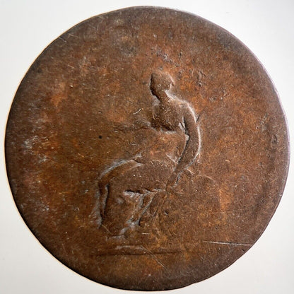 1806 George III Half - Penny Coin | Fair Grade | a3693
