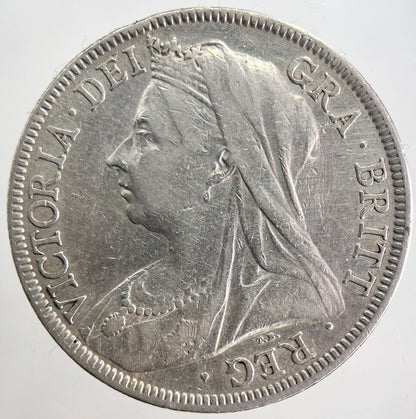 1895 Victoria Half - Crown Silver Coin | Fine Collectable Grade | a369