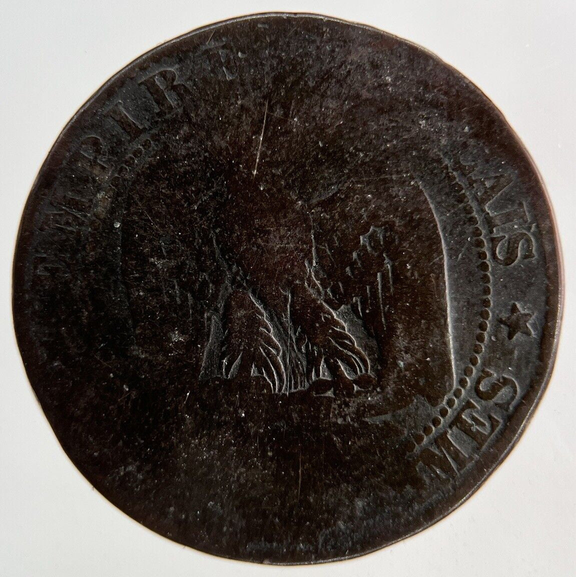 1855 France 5 Centimes Coin | Fair Grade