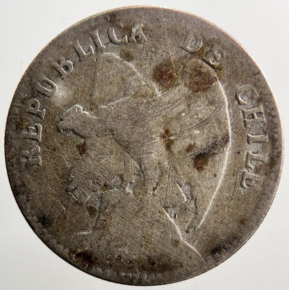 1909 Chile Veinte 20 Centavos Silver Coin | Collectable Grade | a3726